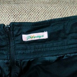 Papaya Black Skirt