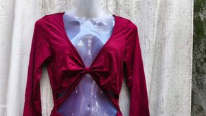 I. Red Bodycon Mini Dress