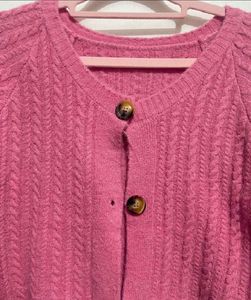 Pink cardigan