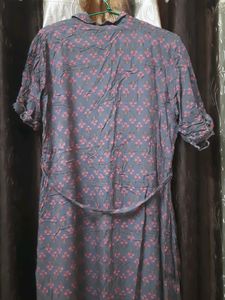 Floral Print Shirt Dress