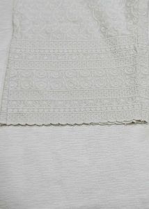 White Lakhnavi Plazo