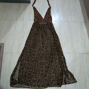 animal print maxi