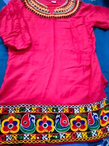Gujarati Thread Work Kurti