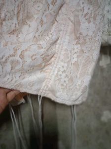 Elegant White Lace Dress