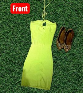 Neon Green Mini Dress