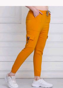 Stylish Mustard Cargo Joggers