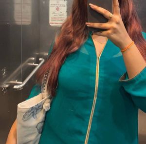 New Soch Green Kurta Set With Pants And Inner