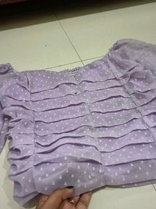 Lavender Crop Top For Women