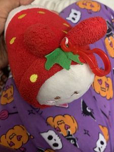 Strawberry Molang Plush Keychain