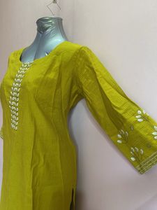 Elegant Mustard Kurta