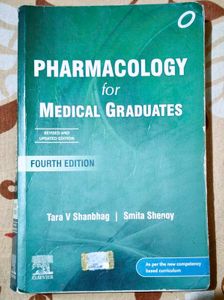 Shanbhag Pharmacology Textbook For Second Mbbs