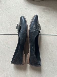 Black Bow Ballerinas