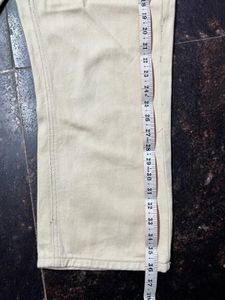 Beige Casual Pants