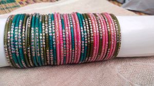 Glass Bangles Set Of 3