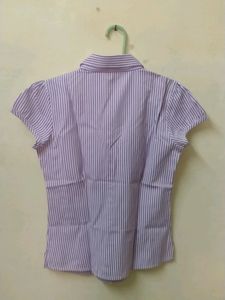 Formal Striped Shirt &amp; White Inner