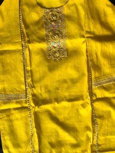 Yellow Salwar Kameez Suit Set