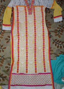 Elegant Yellow Printed Kurta