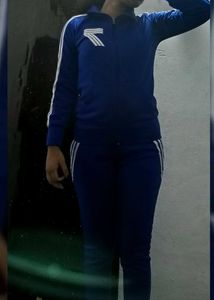 Blue Athletic Tracksuit Set