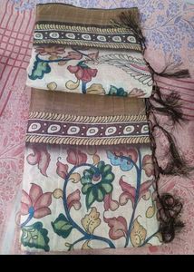 Tussar Kalamkari Saree