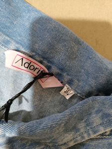 Adorify Cropped Denim Jacket, 3XL SIZE