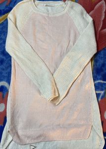 Pink & Cream Knit Pullover