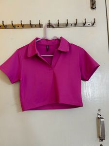 Cropped Polo Top