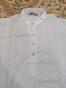 Chicken Work Kurta For Men