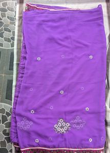 Lavender Saree
