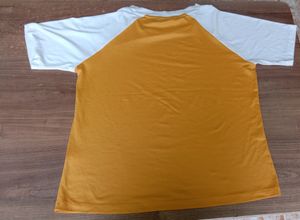Dressberry Women Mustard Yellow Solid Tshirt