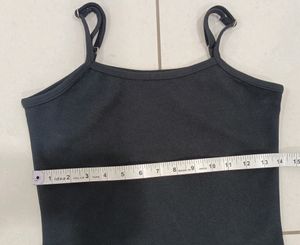 Black one Piece With Adjustable Straps (Woman)