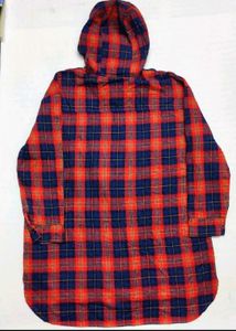 Stylish Plaid Hoodie | Bust 40