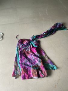 Floral  Print Off ShoulderDress