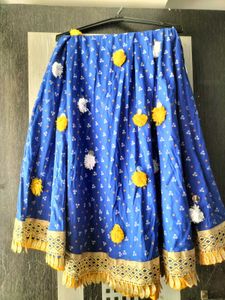 🔥Blue &amp; Yellow  राजस्थानी लहंगा 💞