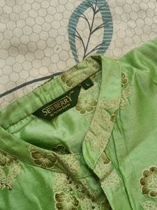 New Beautiful Kurta With Denim Shirt