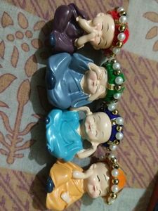 Baby Monk Set Of 4 Decorative Showpiece-5cm