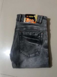Gray Denim Jeans