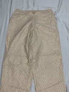 Gold Patterned Trousers