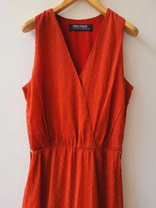 Elegant Rust Maxi Dress