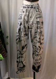 Kasorodian Graffiti Print Pants