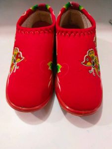 Cute Red Floral Shoes