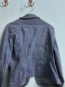 Denim Jacket with Embellishments