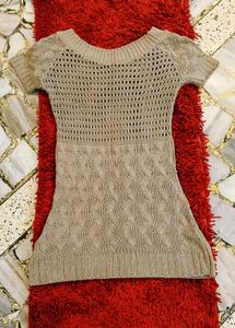 Crochet Knit Tunic Top