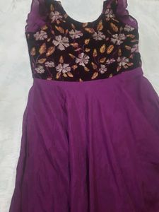 Purple Long Gown