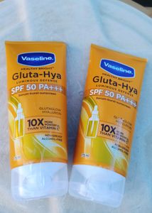 2 Pack ✅ Vaseline Gluta-Hya Sunscreens 🌞