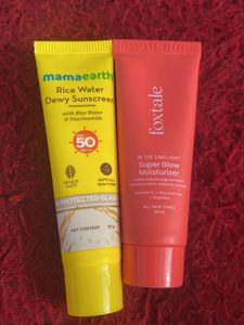Sunscreen And Moisturizer Foxtale Mamaearth