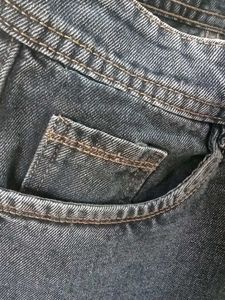 Women's Blue Denim Cargo Jeans