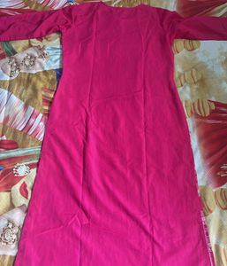 Pink Ethnic Kurta Dress