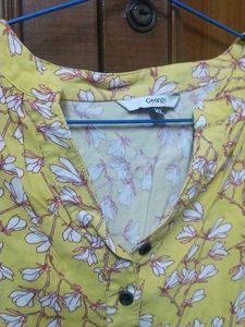 Floral Yellow Tunic Top