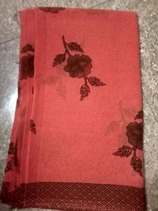 Saree With Streched Blouse