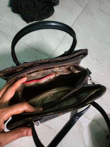 Vintage Brown Pattern Handbag